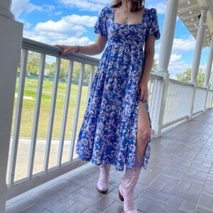 ASTR the Label Floral Puff Sleeve Dress, S, NWT